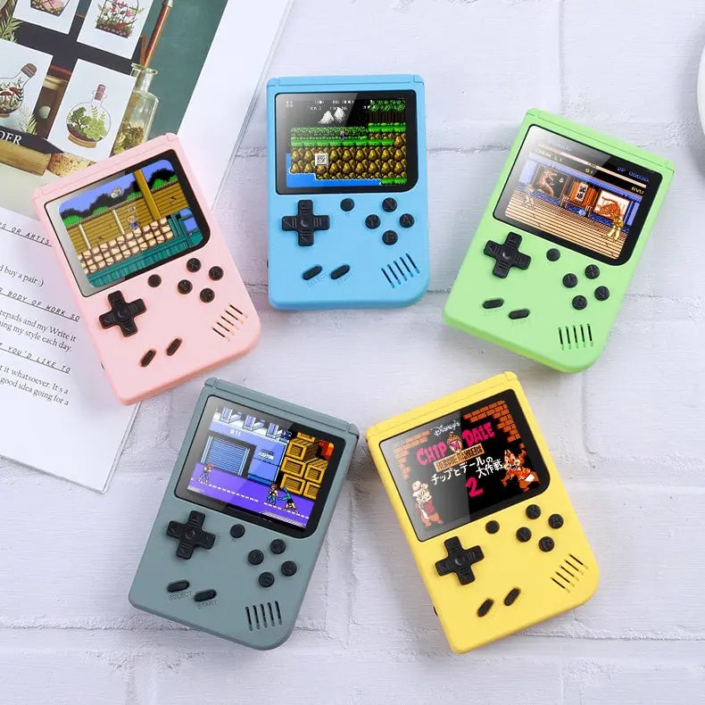Retro Portable Mini Handheld Video Game Console 8 Bit 3.0 Inch Color LCD Kids Color Game Player Built in 500 Games