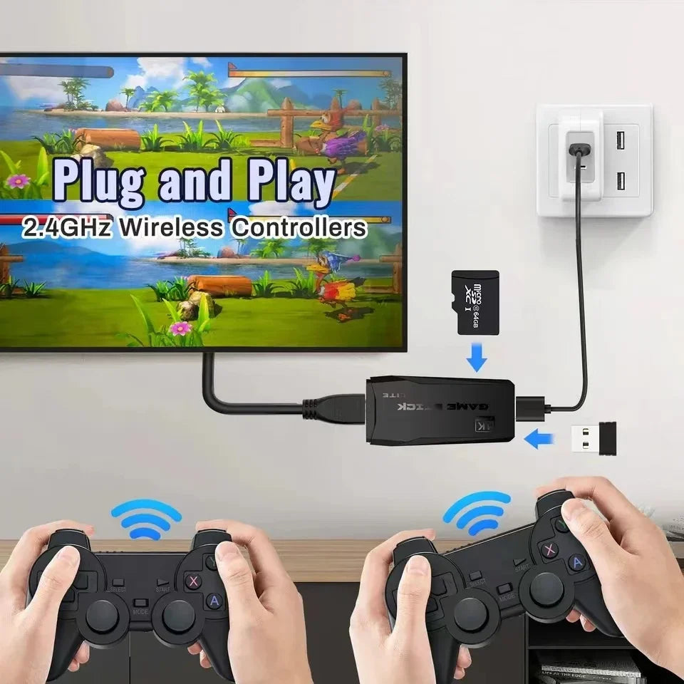 M8 4K Video Game Console Built-in 20000 Games Wireless Controller Gamepad Retro Handheld Game Player For PS1 Dropshipping