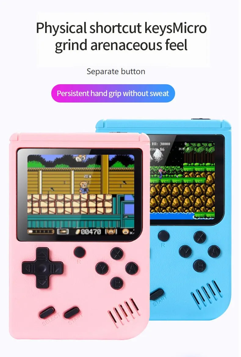 Retro Portable Mini Handheld Video Game Console 8 Bit 3.0 Inch Color LCD Kids Color Game Player Built in 500 Games