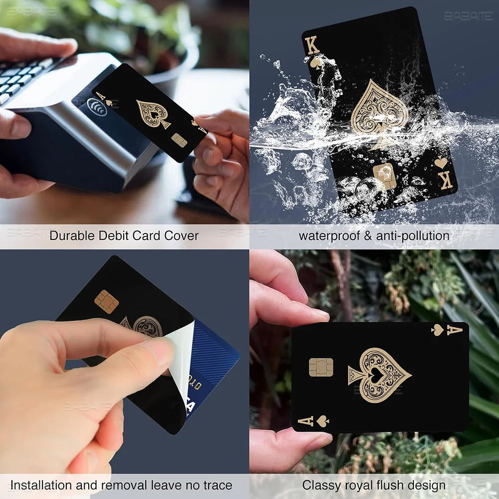 S-South Cartoon Park Credit Card Skin Stickers For VISA Bank Card Transportation Card Waterproof Sticker Anti-scratch Women