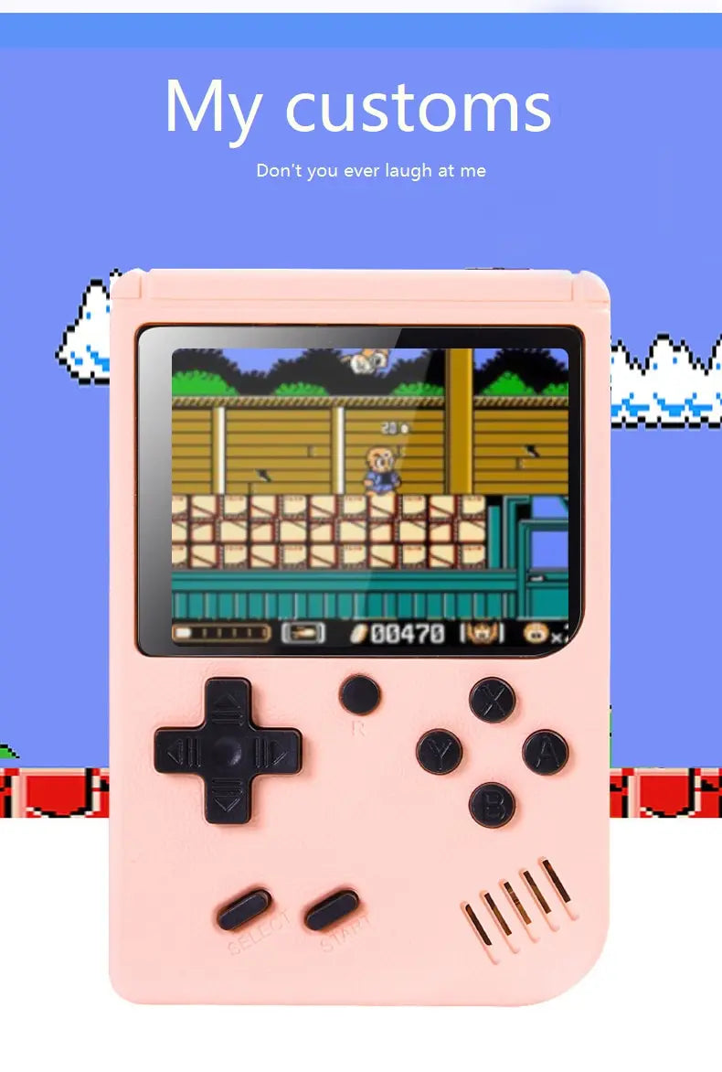 Retro Portable Mini Handheld Video Game Console 8 Bit 3.0 Inch Color LCD Kids Color Game Player Built in 500 Games