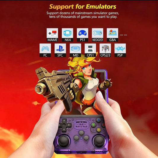 R36S Retro Portable Gaming Console 3.5-inch IPS display Built-in storage 20,000-game library Arkos Linux system Portable handhel