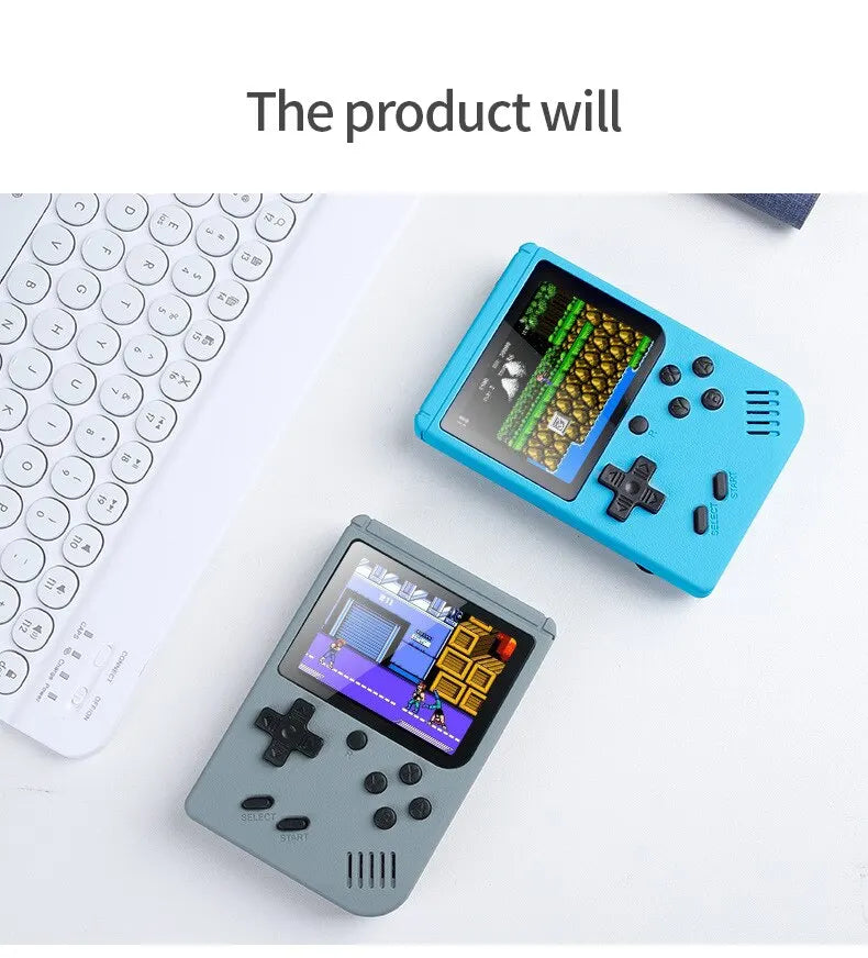 Retro Portable Mini Handheld Video Game Console 8 Bit 3.0 Inch Color LCD Kids Color Game Player Built in 500 Games